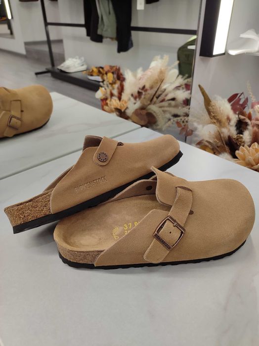 Сабо Birkenstock Boston Soft Footbed Suede Leather Brown: 4