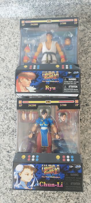 Figuras street Fighter na caixa original