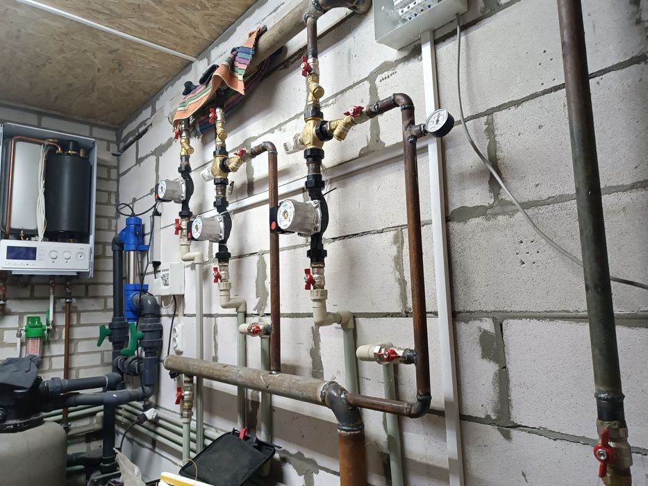 Монтаж установка обвязка твердотопливного котла