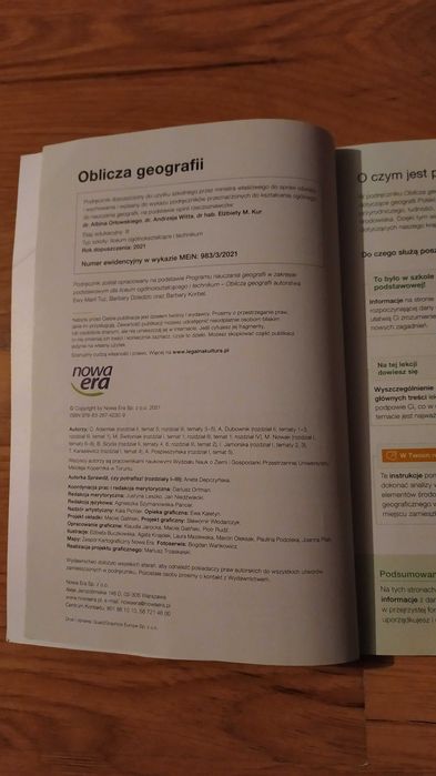 Oblicza geografii 3 zakres podstawowy Nowa Era