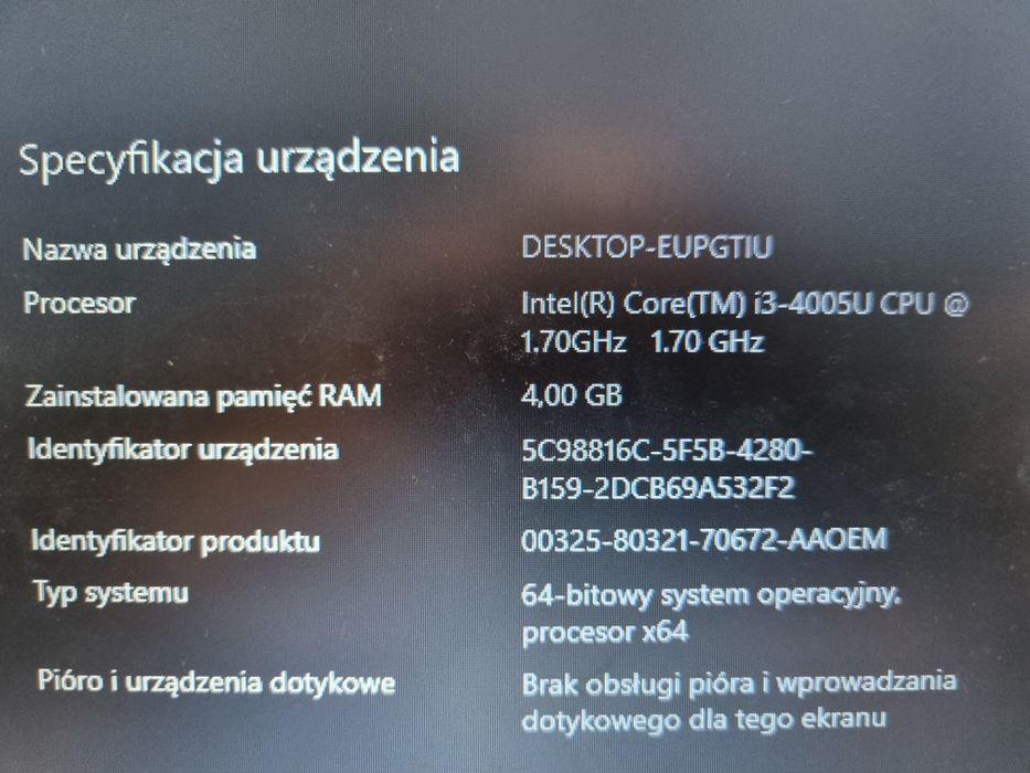 Laptop ASUS Intel Core i3