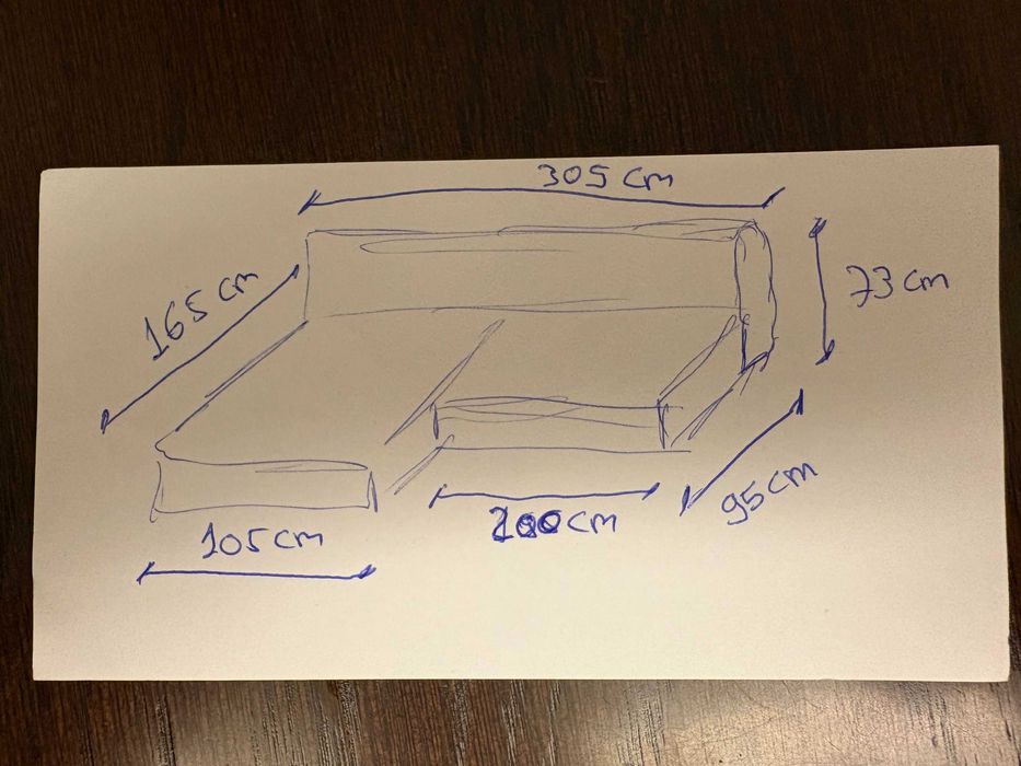 Sofá 3 Lugares com chaise-longue - Area