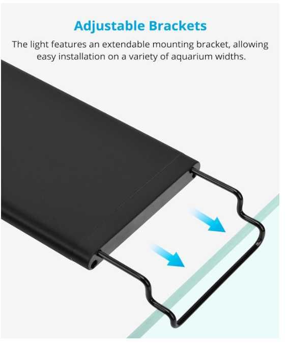 Lampa akwariowa NICREW RGB+W 90-110 cm 33W pilot timer