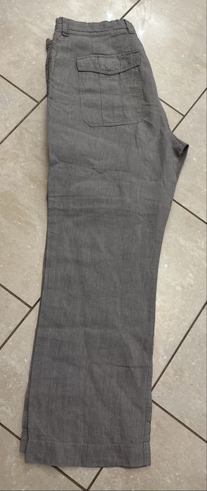 Męskie letnie Spodnie 100% Len  Next Authentic Linen – Rozmiar M/L jak nowe