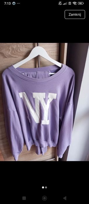 Komplet bluza i legginsy prążek oversize, dres
