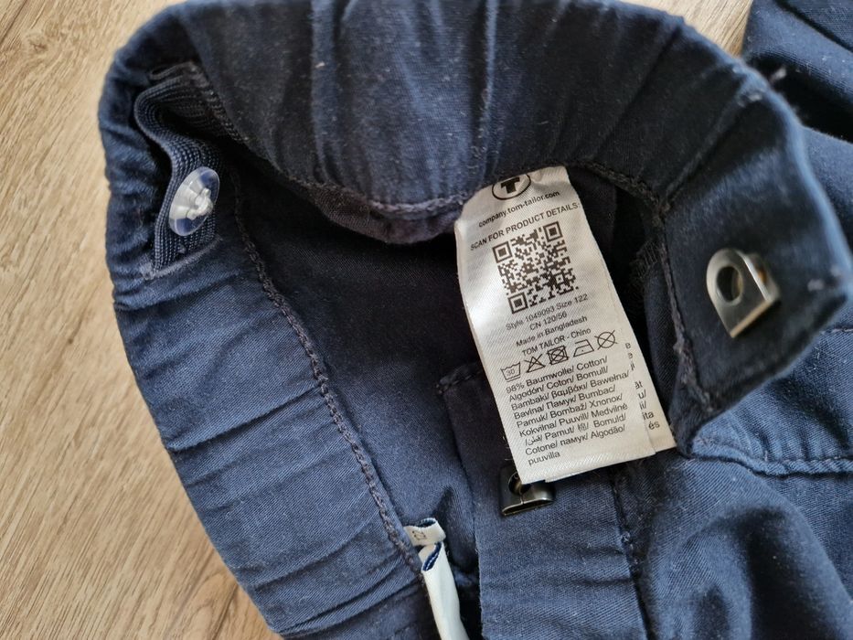 Spodnie chino eleganck8e Tom Tailor 122 bawełna