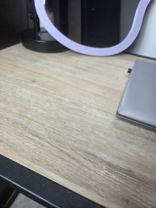 Biurko loftowe industrialne toaletka kolor dębowy z szufladą