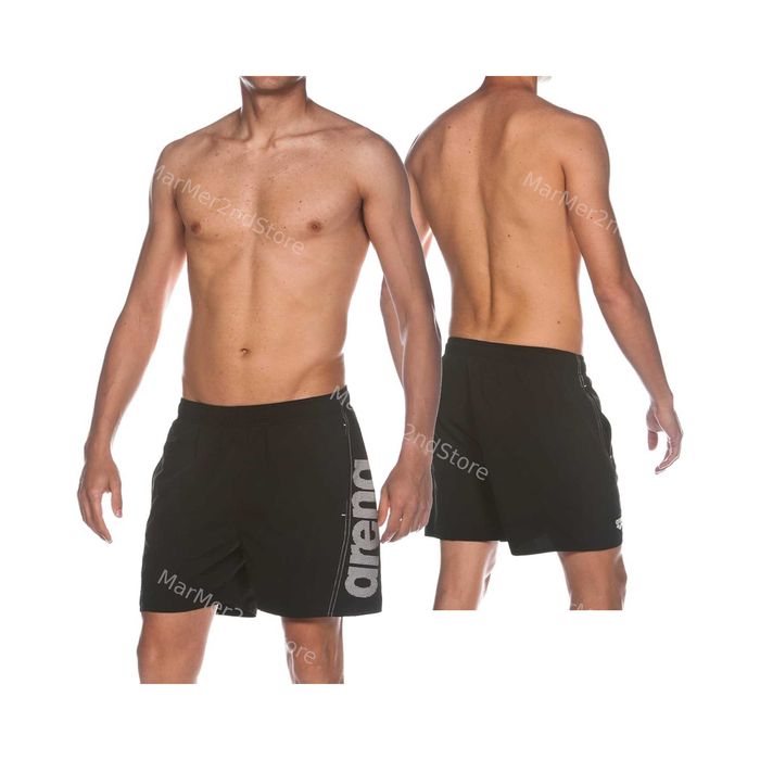 ARENA Fundamentals Logo Boxer R męskie szorty kąpielowe M czarne