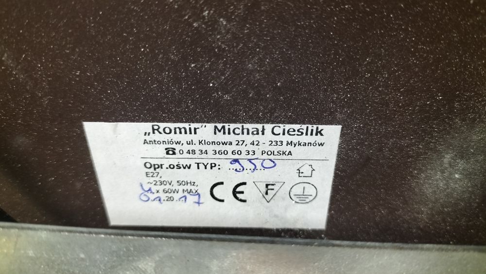 Sprzedam komplet lamp