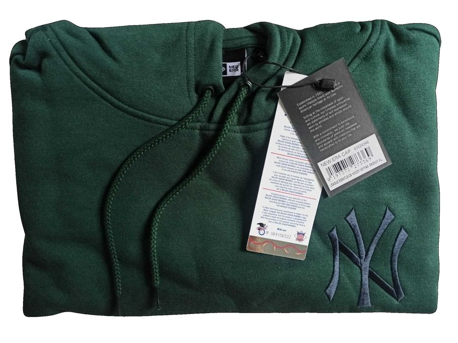 NOWA Oryginalna Bluza NEW ERA New York Yankees - ZIELONA rozm. XL