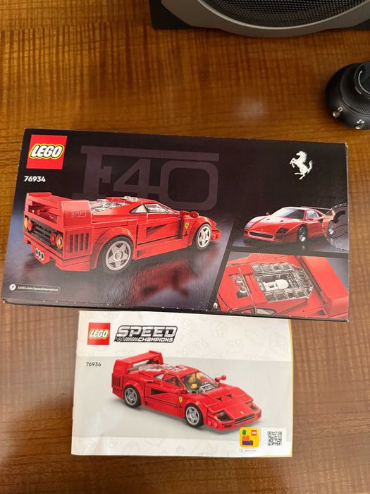 Caixa Lego Ferrari F40 - Apenas Caixa e Manual