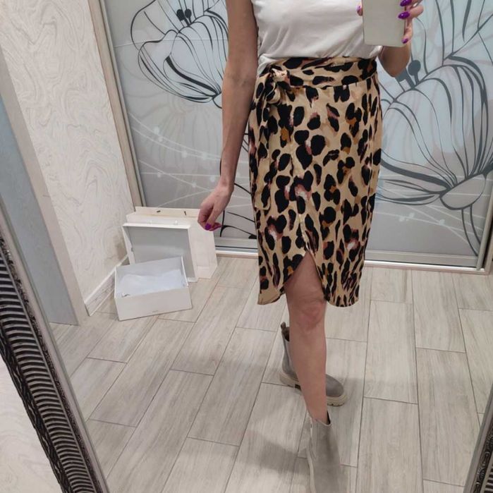 Юбка міді спідниця H&M