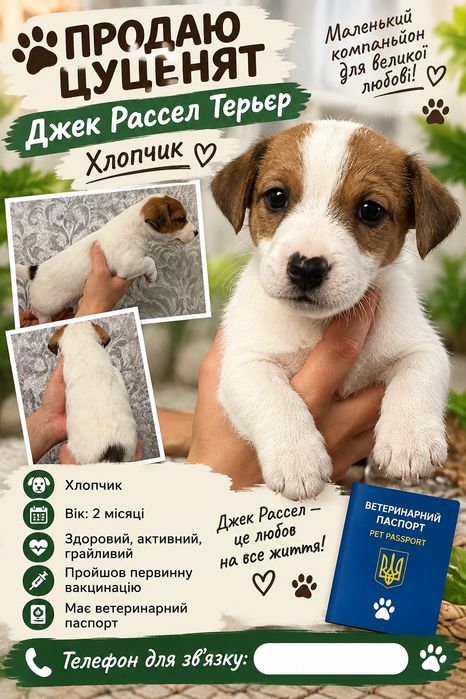 Продам  солоденьких  малюків Джек Рассела!