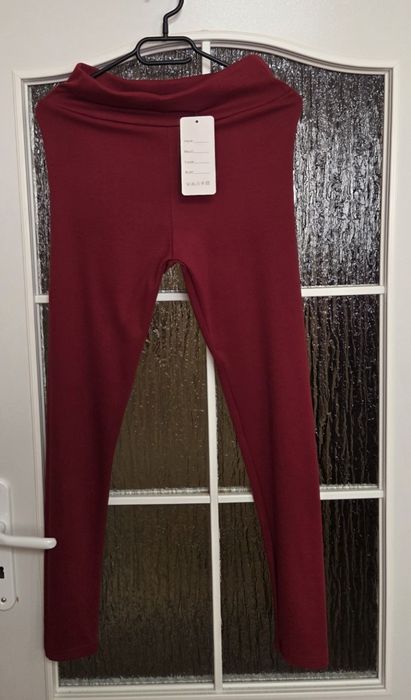 Legginsy Damskie Bordowe S/M 39