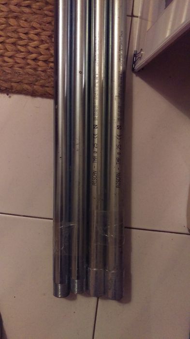 tubo metalico 25mm 3m c/ rosca