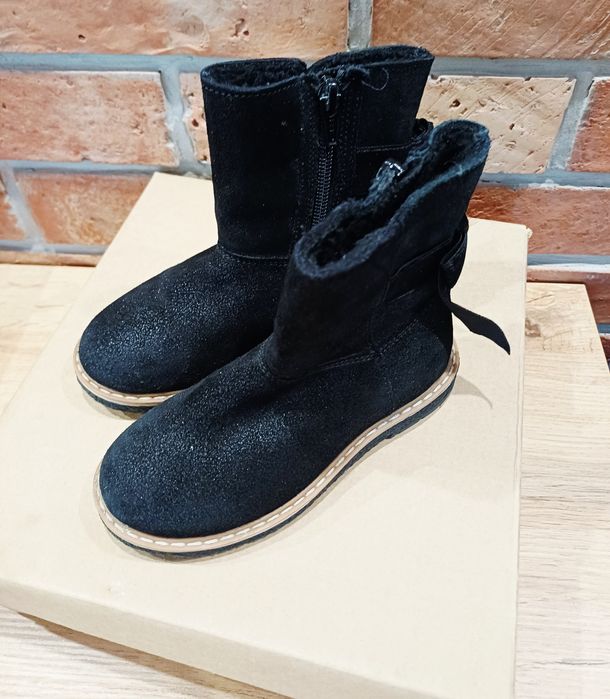 Kozaki skórzane Friboo, rozmiar 26