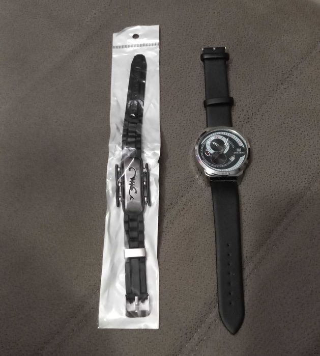 модний чоловічий годинник SHAARMS і крутий браслет