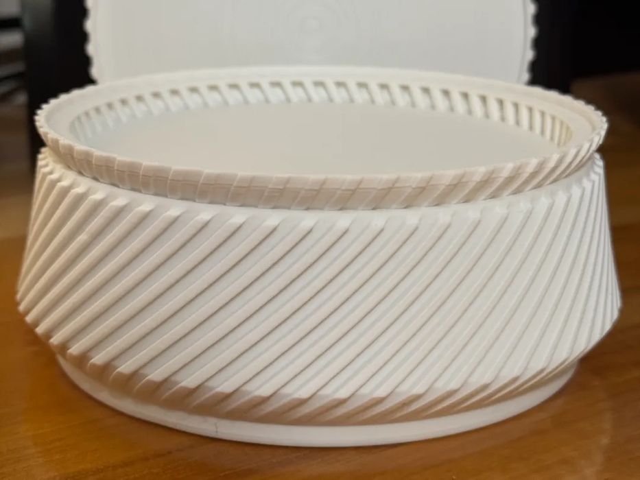 Recipiente Empilhável Ranhurado 5" com Tampa