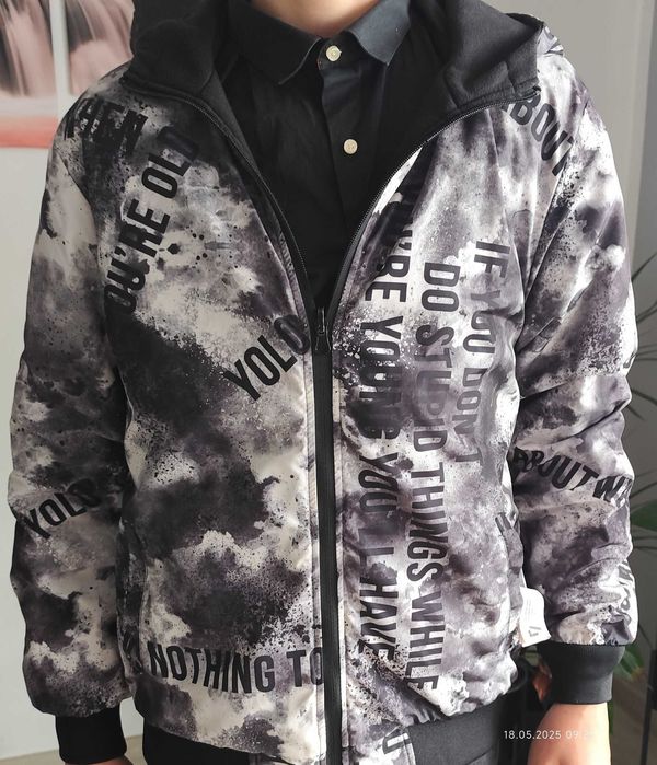 Kurtka Reporter Young 170 – dwustronna, do naprawy zamek