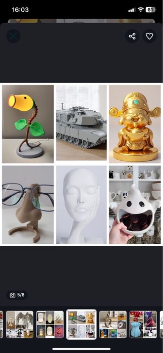 3д друк будь якої складності від 3,7 грн за грам для не оптового покуп