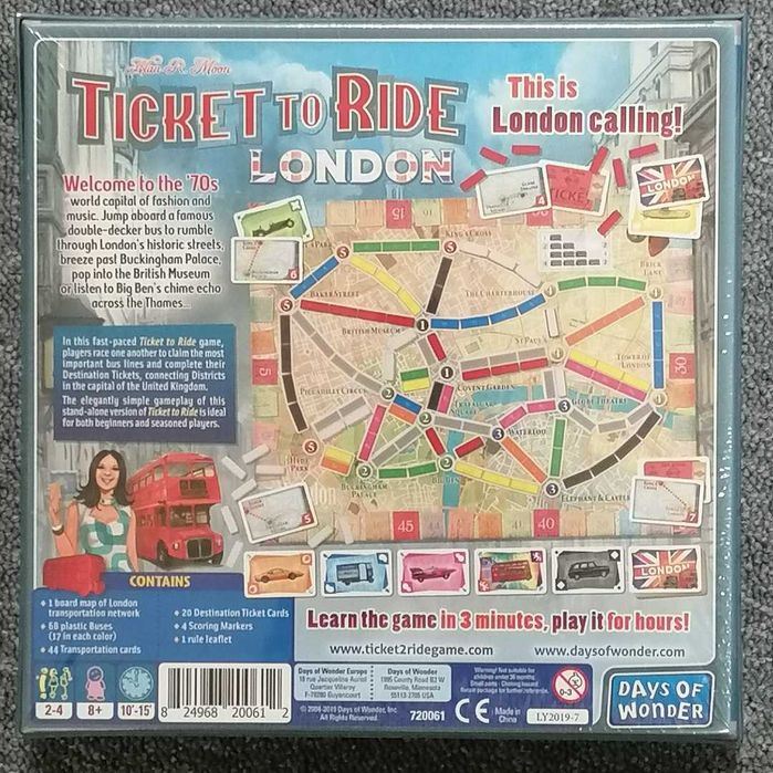 Ticket to Ride London - jogo de tabuleiro