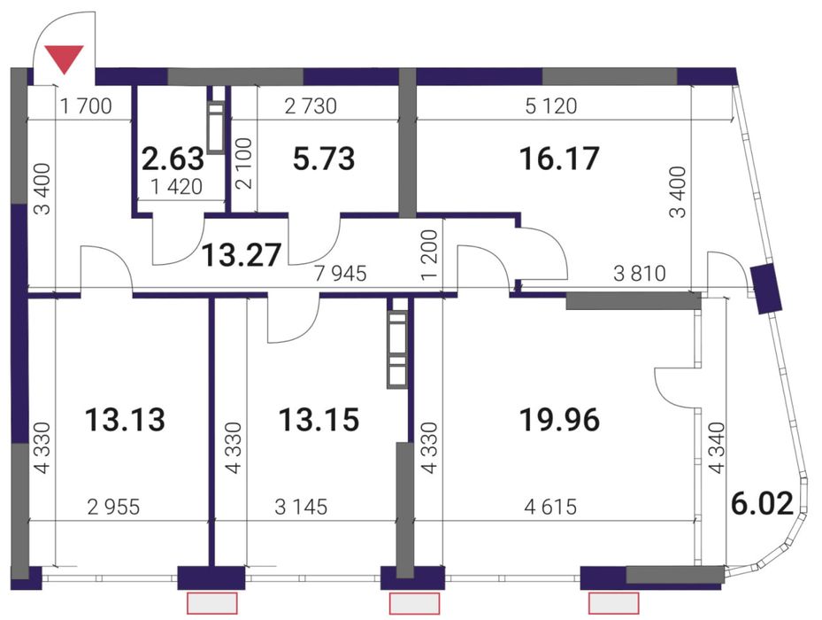 3-комнатная квартира по адресу ул. Причальная (площадь 90 м²) - Atlanta.ua - фото 3