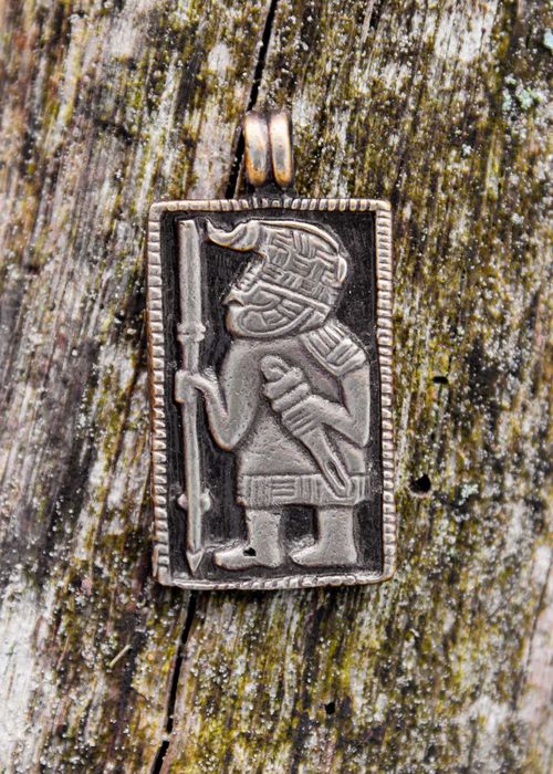 Skandynawski amulet, wisiorek z epoki Vendel, VI-VII wiek (replika)