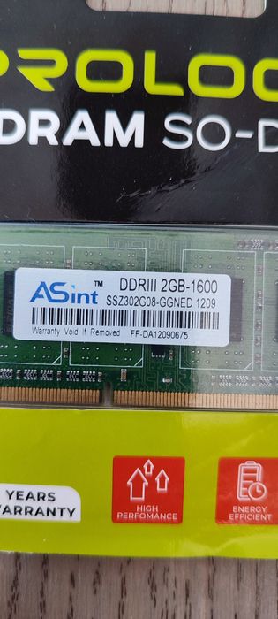 Asint ddr3 2gb оперативна пам'ять