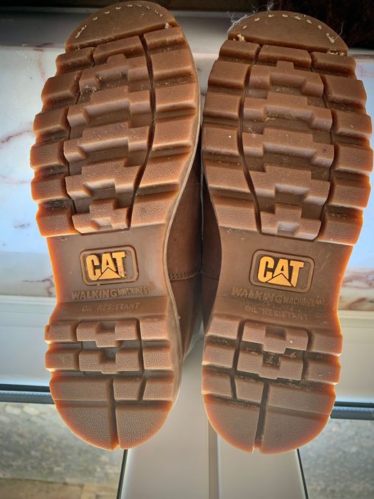 Bota Caterpillar CAT Original Couro Marrom Nº 40