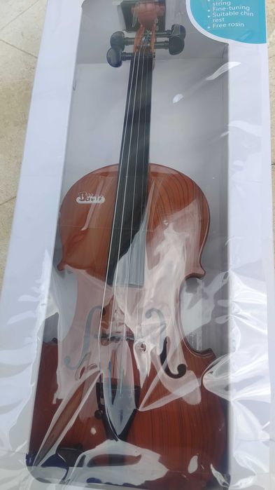 Violino de plástico para criança