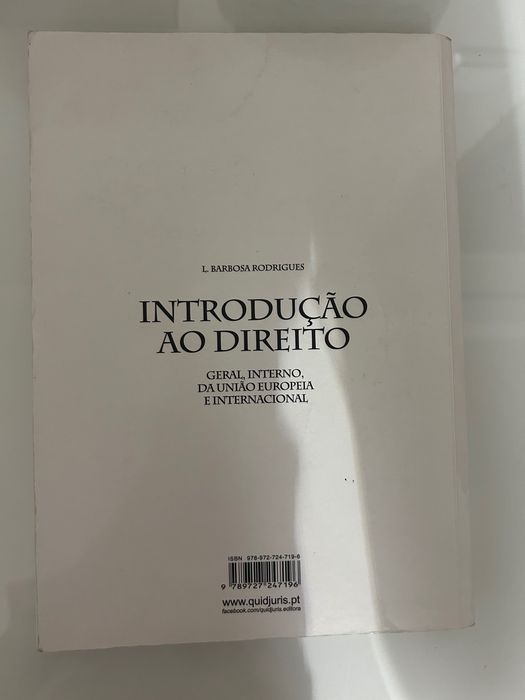 Livro introdução ao direito