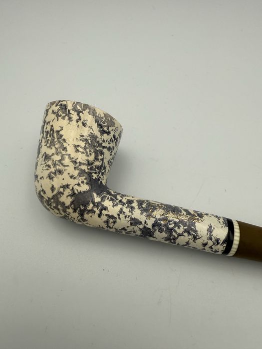 Fajka Gasparini - produkcja Włoska, lata 70-90, kształt Bent, marmur