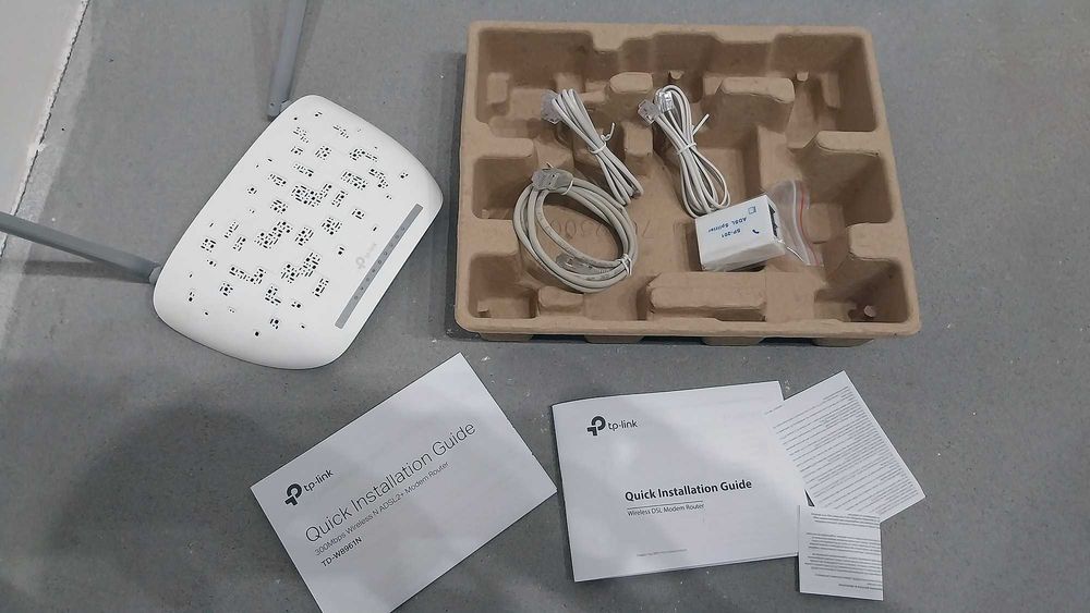 Router modem ADSL ADSL2+ TP-Link TD-W8961N Neostrada W-Fi komplet