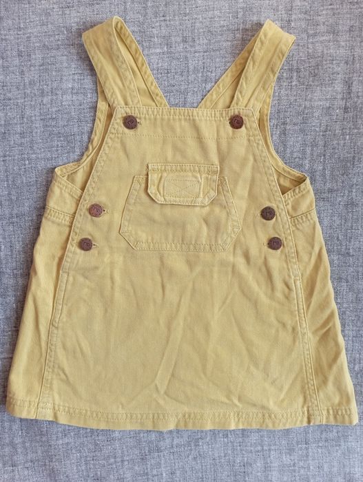 Sukienka ogrodniczka niemowlęca dla dziewczynki rozm 6-12(76cm-9 mięs)