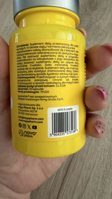 Suplement Noyo Pharm B-Complex nowe