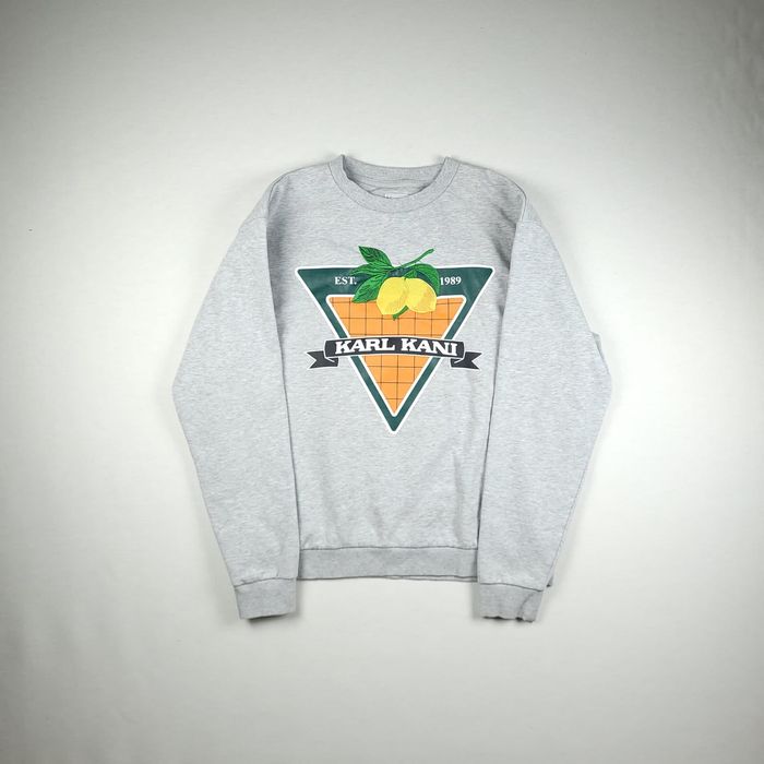 Karl Kani bluza z haftem cytryn, z nadrukiem, Karl Kani sweatshirt