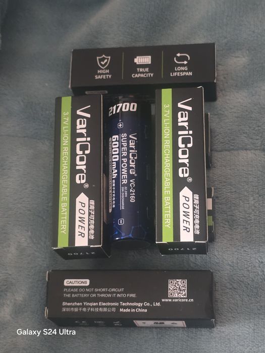 2 × Akumulatorki VariCore VC-2160, 21700 ,6000 mAh,