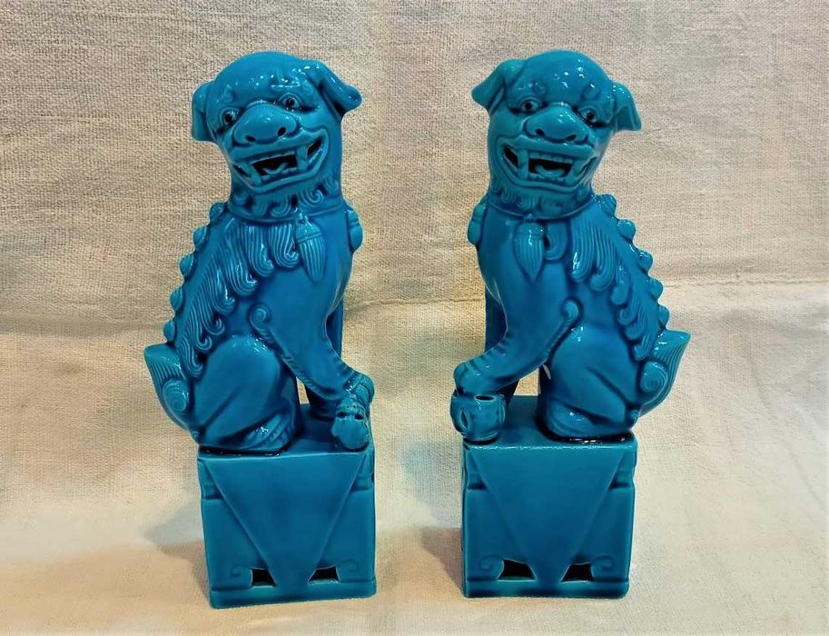 Foo Dog Pair Ceramic Macau