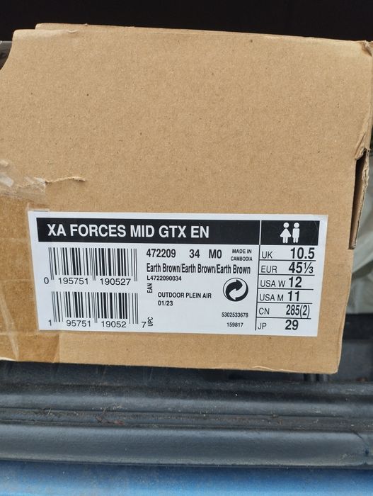 Тактичні кросівки SALOMON XA Forces Mid GTX. НОВі!!!