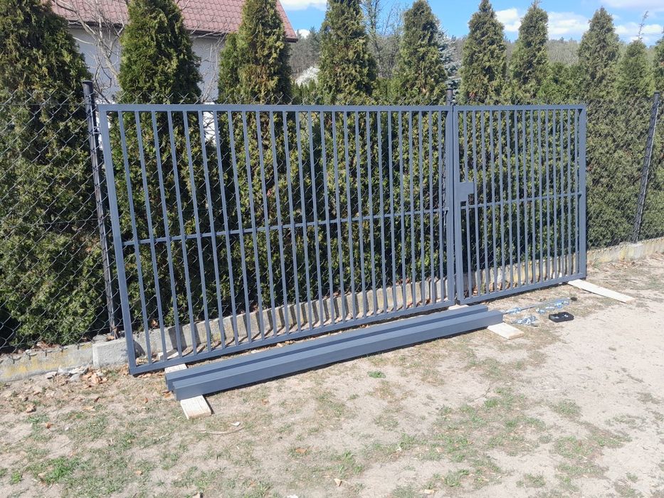 Brama 5M OD RĘKI 2x2,5m H 162  Grafit 7016 Kompletna