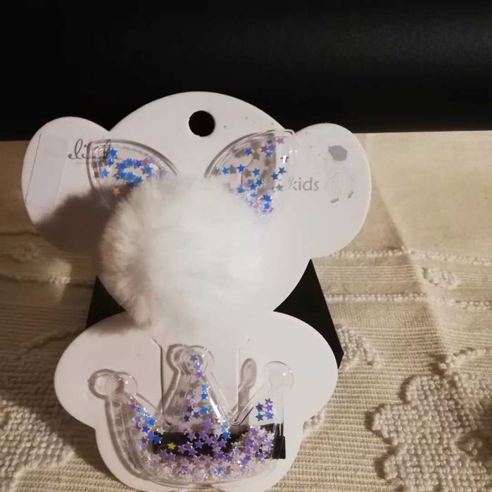 Conjunto de elástico e gancho para o cabelo das meninas