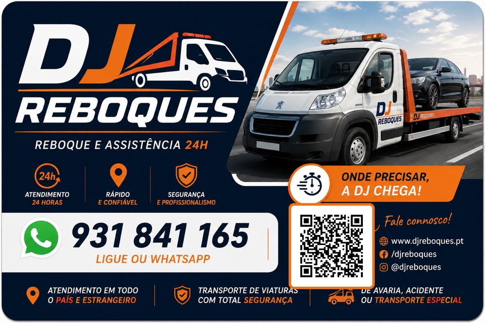 DJ Reboques  Serviço de reboque, pronto-socorro automóvel e transporte de viaturas em Lisboa e para todo Portugal.