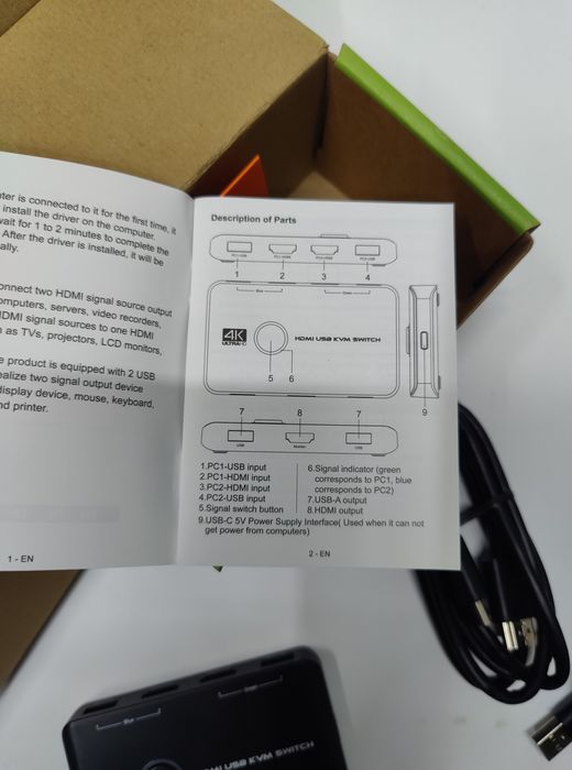 HDMI Usb kvm switch 4K ultra HD