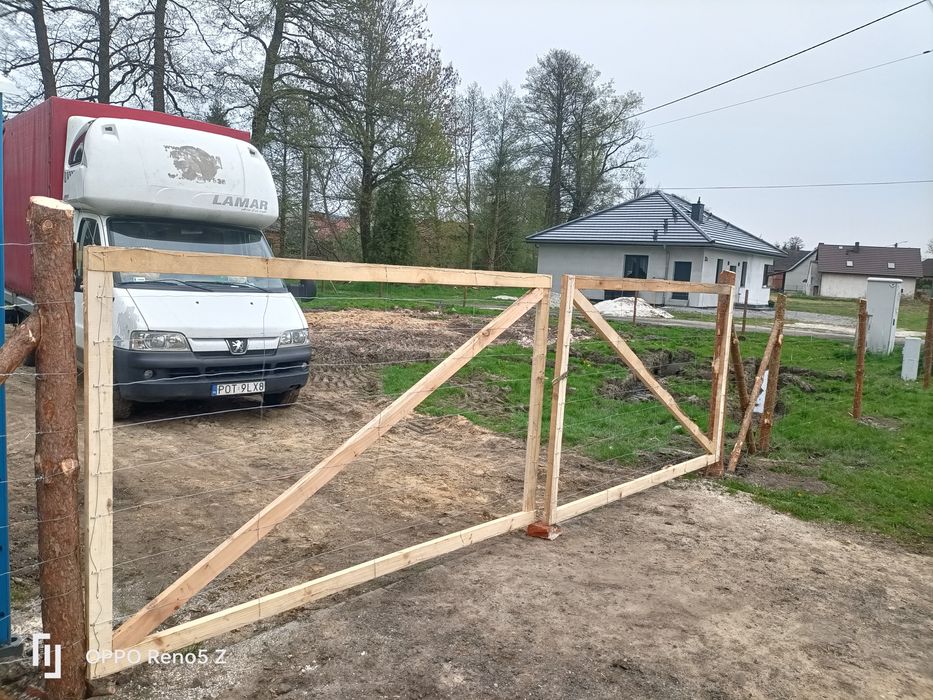Ogrodzenia z siatki leśnej, plecionej i panelowe.montarz.KG+100km