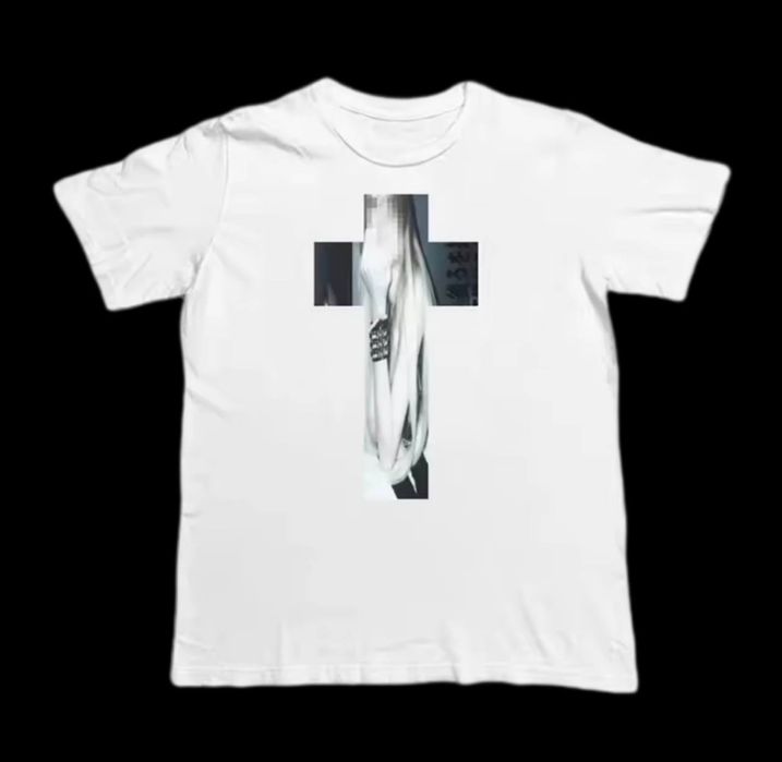 Футболка з хрестом y2k archive indie sleeze opium vintage 2000s viperr