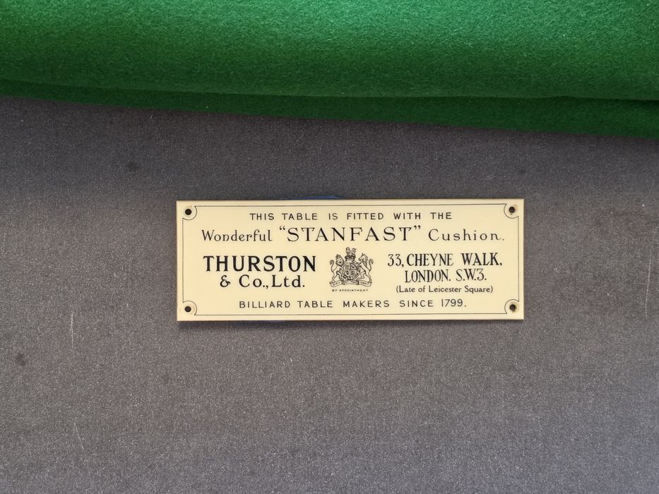 Stół biladrowy Thurston & Co. Ltd. Standfast 8ft. mahoniowy, marmurowy, stół jadalny