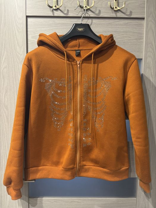 bluza pomaranczowa z kryształkami