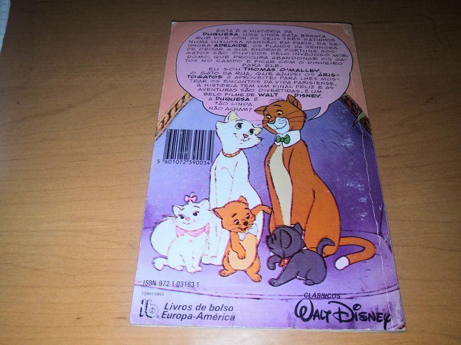 Os aristogatos_livro