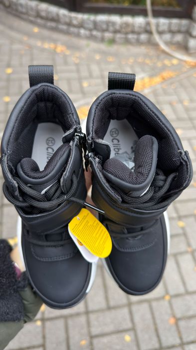 34-21см демисезонные ботинки на девочку Clibee хайтопы