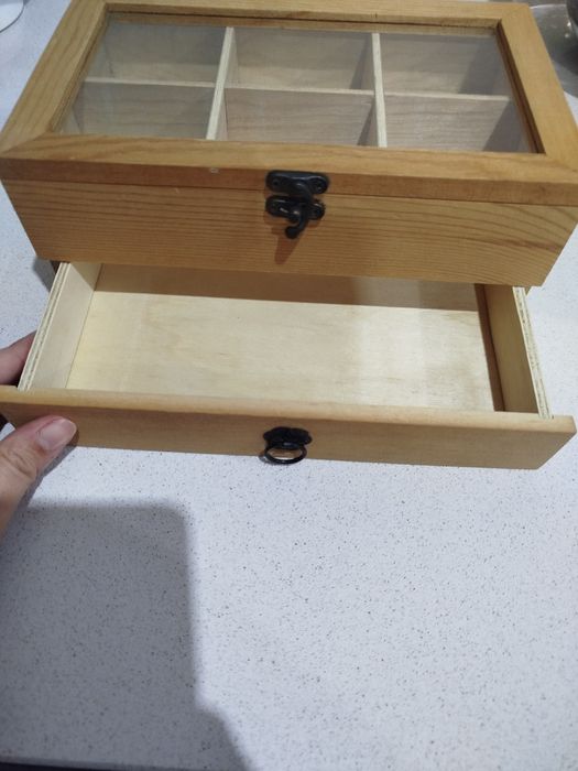 Caixa para chás com gaveta